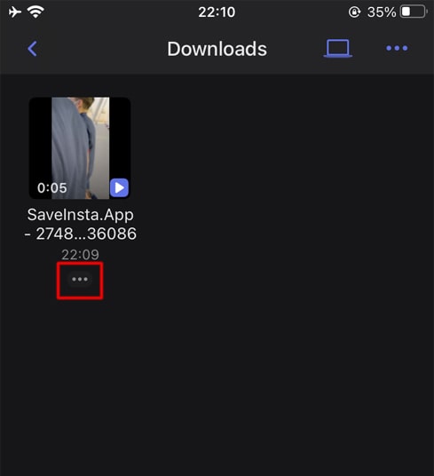 Open file options